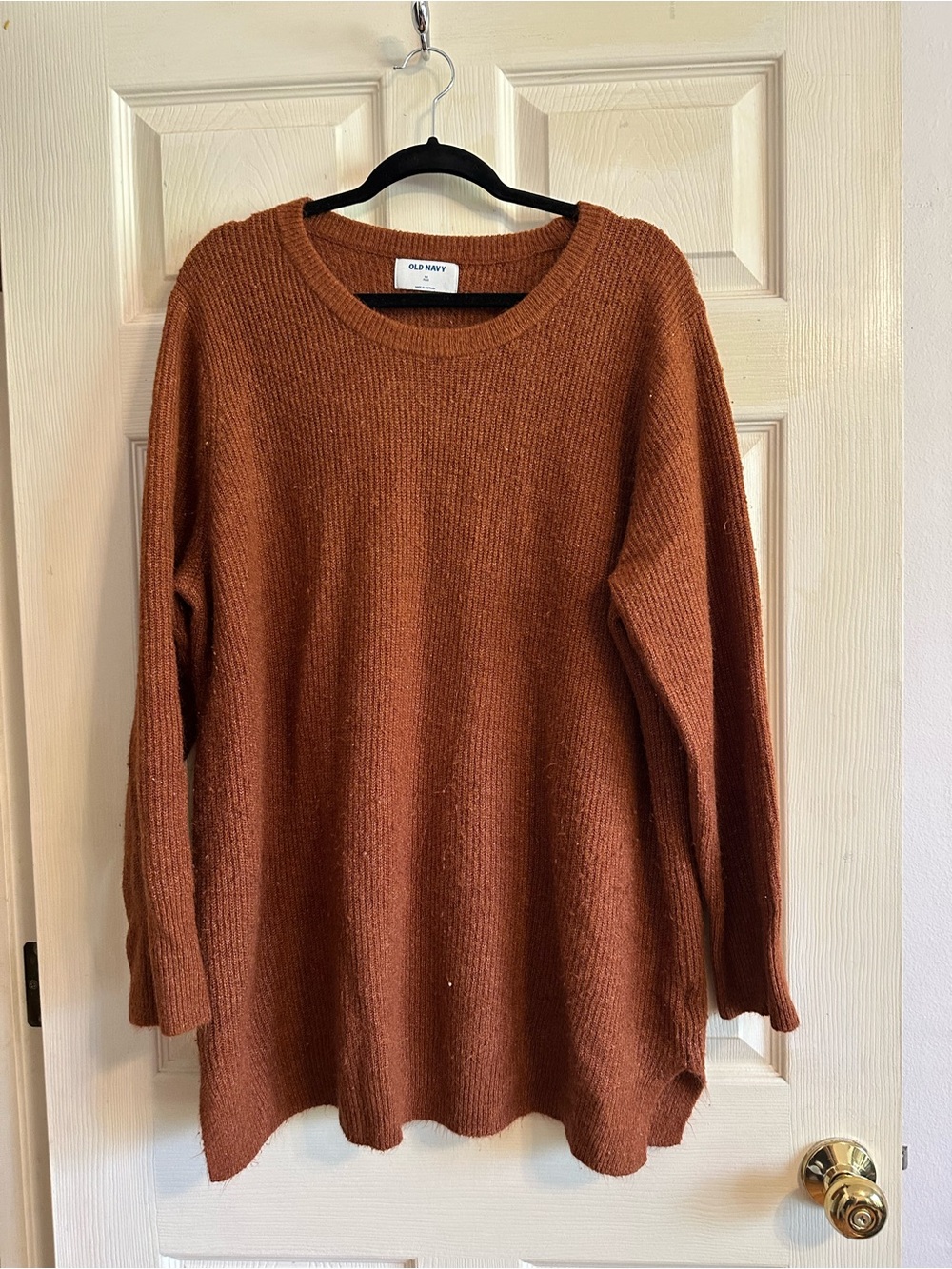 Old Navy Women's Rust Orange Crewneck Sweater